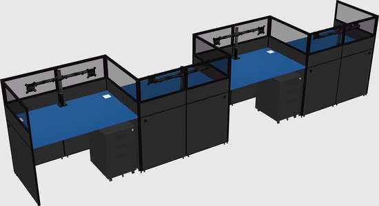 Rectangular cubicles