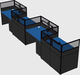 Rectangular cubicles