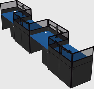 Rectangular cubicles