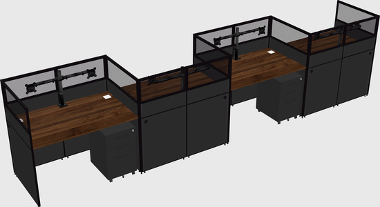Rectangular cubicles
