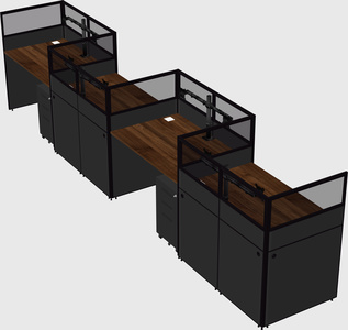 Rectangular cubicles