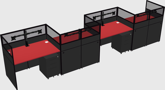 Rectangular cubicles