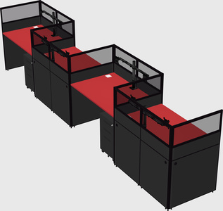 Rectangular cubicles