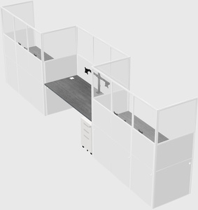 Rectangular cubicles