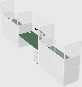 Rectangular cubicles