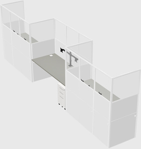 Rectangular cubicles