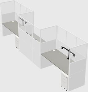 Rectangular cubicles