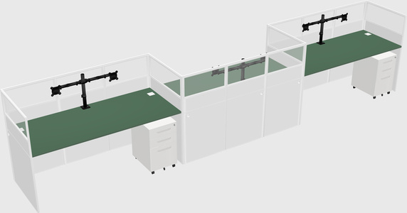 Rectangular cubicles