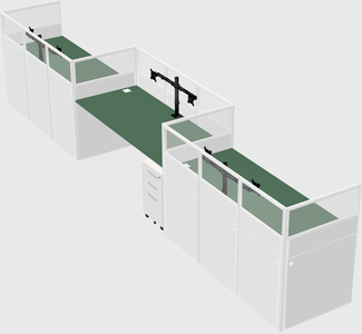 Rectangular cubicles