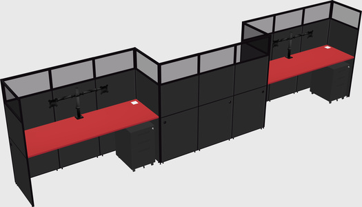Rectangular cubicles