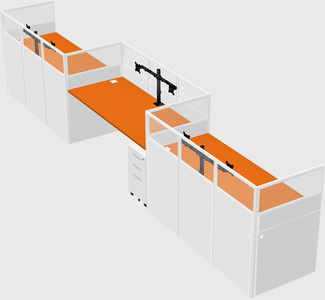 Rectangular cubicles