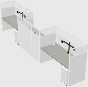 Rectangular cubicles