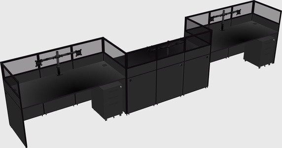 Rectangular cubicles