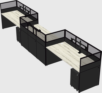 Rectangular cubicles