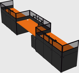 Rectangular cubicles