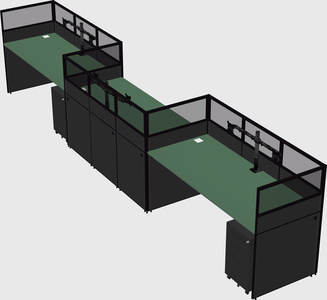 Rectangular cubicles