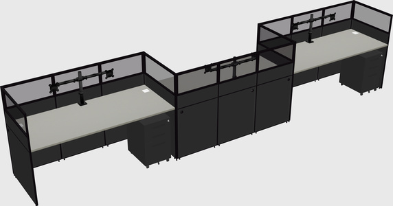 Rectangular cubicles