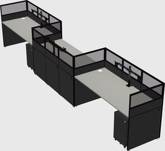 Rectangular cubicles