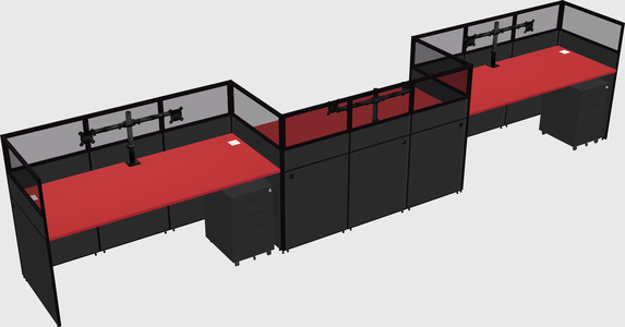 Rectangular cubicles