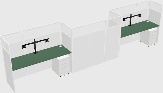 Rectangular cubicles
