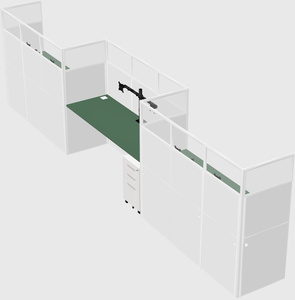 Rectangular cubicles