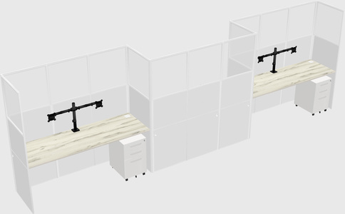 Rectangular cubicles
