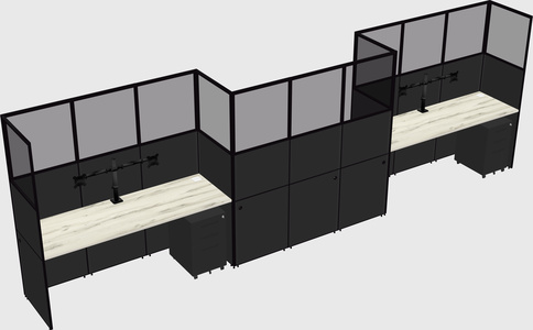 Rectangular cubicles