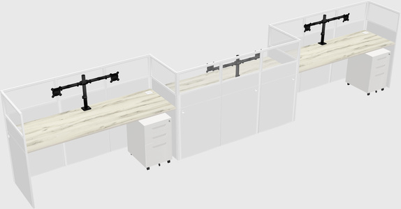 Rectangular cubicles