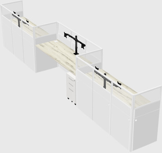 Rectangular cubicles