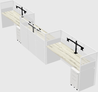 Rectangular cubicles