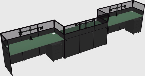 Rectangular cubicles
