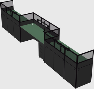 Rectangular cubicles