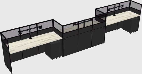 Rectangular cubicles