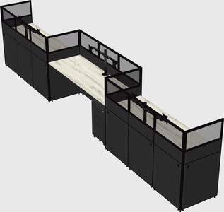 Rectangular cubicles