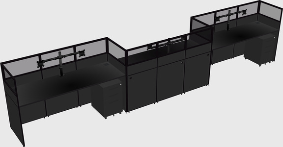 Rectangular cubicles