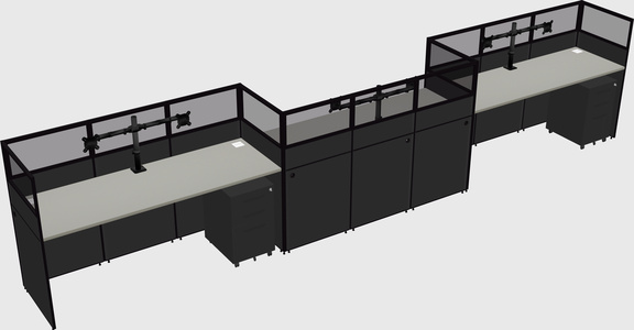 Rectangular cubicles