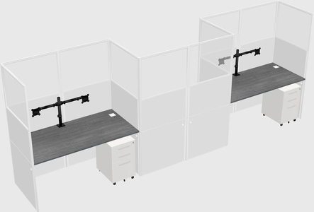 Rectangular cubicles