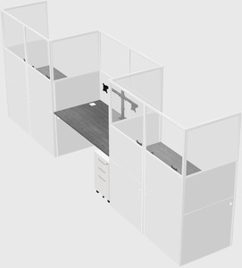 Rectangular cubicles