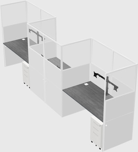 Rectangular cubicles