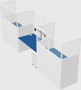 Rectangular cubicles