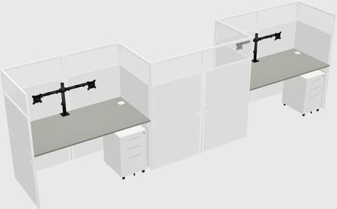 Rectangular cubicles