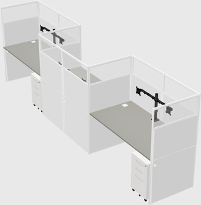 Rectangular cubicles
