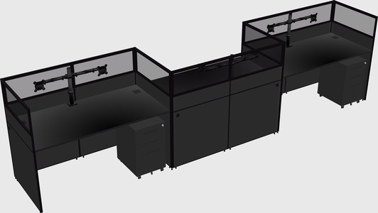 Rectangular cubicles