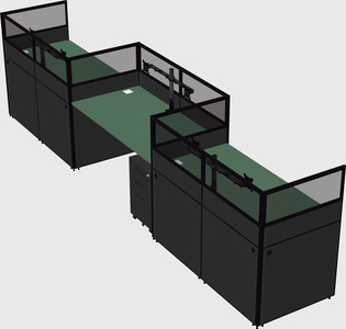 Rectangular cubicles