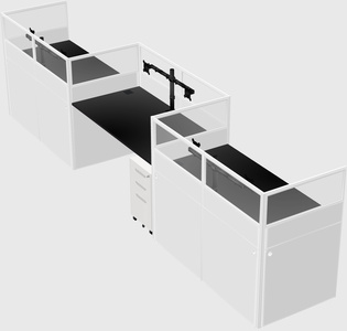 Rectangular cubicles