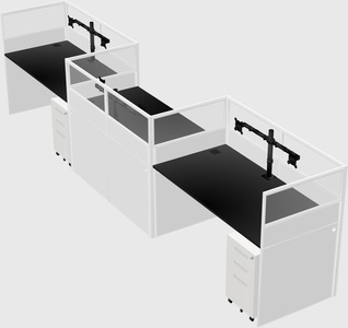 Rectangular cubicles