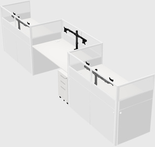 Rectangular cubicles