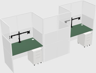 Rectangular cubicles