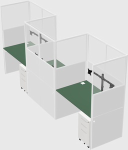 Rectangular cubicles
