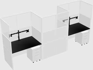 Rectangular cubicles